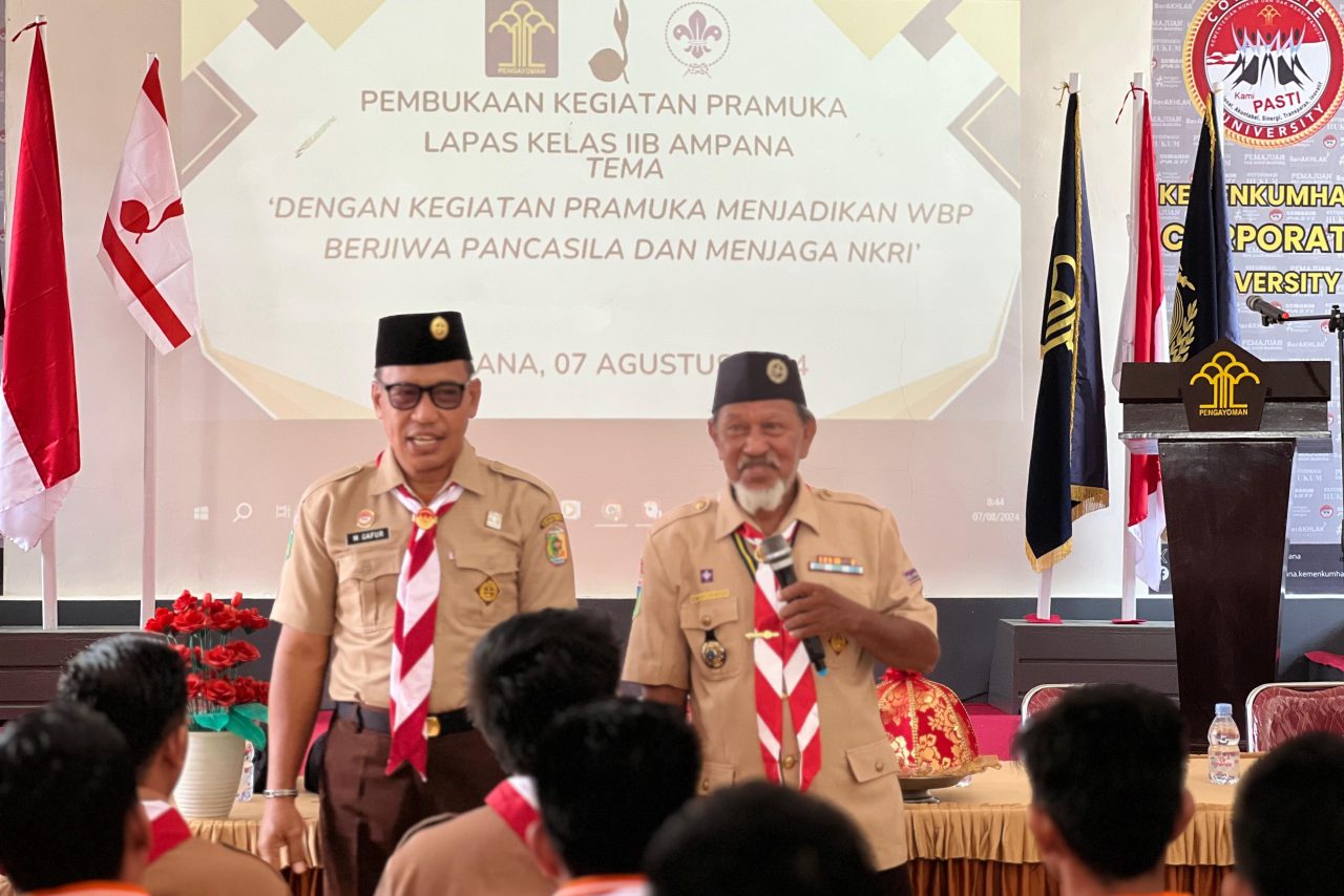 Kegiatan Bina Kepramukaan Lapas Ampana